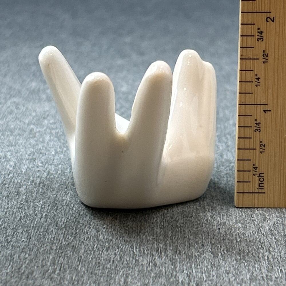 Small Ceramic Hand Figure Ring Holder Vanity Decor Sensual Trinket Dish - Picture 2 of 7
